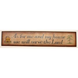 3w9026 As for me and my house we will serve the Lord wood sign 3w9026 As for me and my house we will serve the Lord wood sign