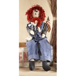Primitive Doll 40687 Americana Raggedy Boy Primitive Doll 40687 Americana Raggedy Boy