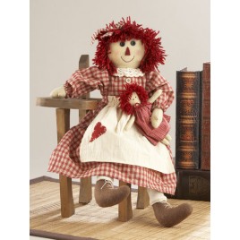 41568-Red Doll Raggedy Girl with doll 41568-Red Doll Raggedy Girl with doll