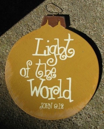 Wood Christmas Ornament 45098T - Light of the World Wood Christmas Ornament 45098T - Light of the World