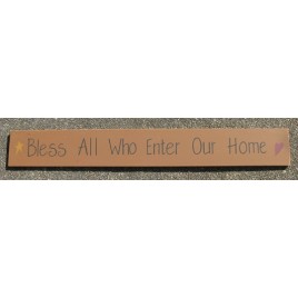 48274BAWE-Bless All Who Enter our Home wood sign 