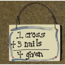 4Given = 1 cross + 3 Nails