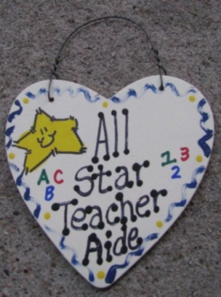  Teacher Gifts 5010 All Star Teacher Aide Heart