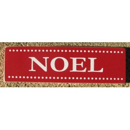 51329F - Noel Red wood block 51329F - Noel Red wood block