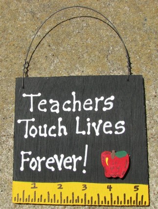 Teacher Gift 5206 Teachers Touch Lives Forever with Ruler/Apple Teacher Gift 5206 Teachers Touch Lives Forever with Ruler/Apple