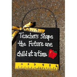Teacher Gift 5217TS - Teachers Shape with Ruler/Apple Wood Sign Teacher Gift 5217TS - Teachers Shape with Ruler/Apple Wood Sign