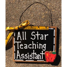 Teacher Gift 5560 All Star Teaching Assistant wood sign Teacher Gift 5560 All Star Teaching Assistant wood sign