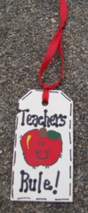 Teacher Gifts 56122TR Teachers Rule Wood Teacher Tag Teacher Gifts 56122TR Teachers Rule Wood Teacher Tag