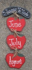 Teacher Gift Wood Stringer 563R- 3 Reasons For Teaching June July August Teacher Gift Wood Stringer 563R- 3 Reasons For Teaching June July August