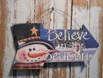 Snowman Decor 5718 - Believe in the Season Snowman Arrow Snowman Decor 5718 - Believe in the Season Snowman Arrow