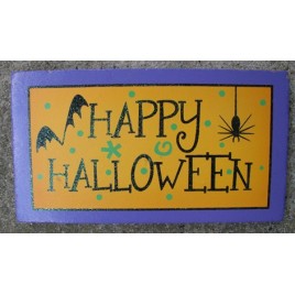 59038HH - Happy Halloween wood Block 59038HH - Happy Halloween wood Block