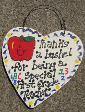 Teacher Gift Thanks a Bushel 6002  First Grade Teacher