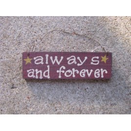 60077AAF - Always & Forever wood sign 60077AAF - Always & Forever wood sign