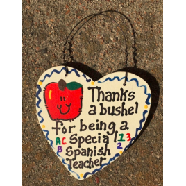 Spanish Teacher Gift 6024 Thanks a Bushel Special Spanish Teacher