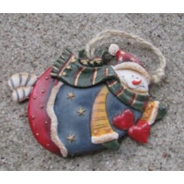603262-Snowman Resin Ornament 603262-Snowman Resin Ornament