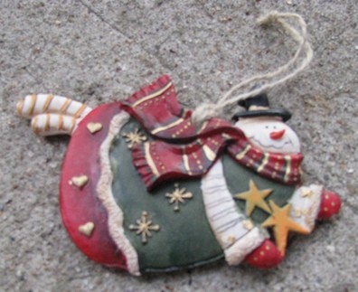 603263-Snowman Resin Ornament
