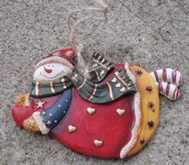 603266-Snowman Resin Ornament 603266-Snowman Resin Ornament
