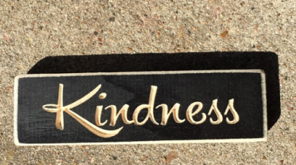 Primitive Wood Engraved Block 611KB Kindness Primitive Wood Engraved Block 611KB Kindness
