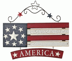 61866 America Slat Flag Hanger