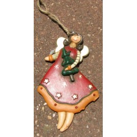 62322CTRG - Angel Tree Ornament Resin