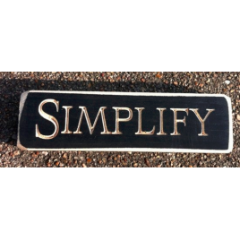 Primitive Engraved Wood Block 6421 - Simplify Primitive Engraved Wood Block 6421 - Simplify