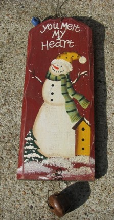  66058YMMH - You Melt My Heart Snowman Sign 