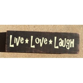 69036LLL - Live Love Laugh Wood Block Sign 