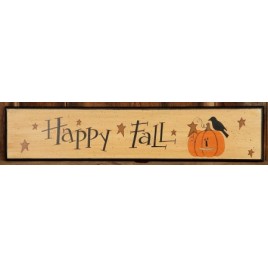 Primitive Wood Fall Sign 6W1194-Happy Fall Sign Door Board Primitive Wood Fall Sign 6W1194-Happy Fall Sign Door Board