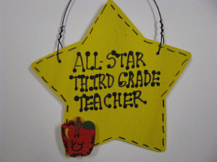 Teacher Gifts  7002 All Star Third Grade Teacher Handmade