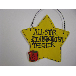 Teacher Gift 7004  All Star Kindergarten Teacher Handmade