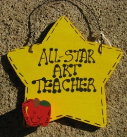 Art Teacher Gifts Yellow 7007 All Star Art Teacher