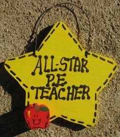 Art Teacher Gifts Yellow 7014 All Star  P.E. Teacher