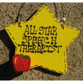 Teacher Speech Therapist  Gifts Yellow 7020 All Star Speech Therapist