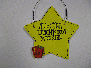   Teacher Gifts Yellow  7034 - All Star Lunchroom Worker 