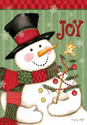 Garden Flag  7151 Snowman Joy  
