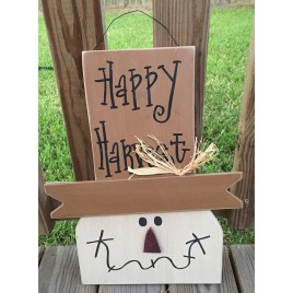 Fall Decor 73039NB - Happy Harvest Hanging Wood Scarecrow Fall Decor 73039NB - Happy Harvest Hanging Wood Scarecrow
