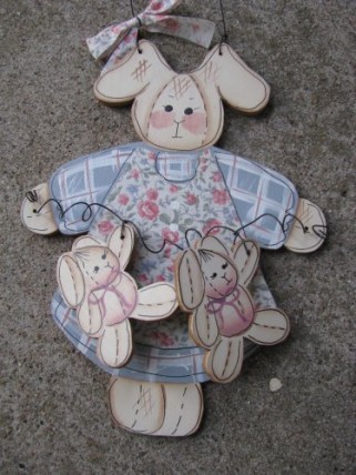 781BR-Rabbit Pink Roses 