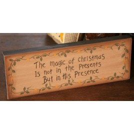 7W0013-The Magic of Christmas wood block 7W0013-The Magic of Christmas wood block