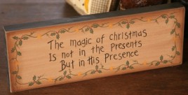7W0013-The Magic of Christmas wood block 