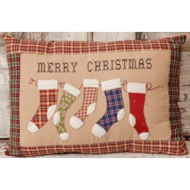7P5748-Merry Christmas Stocking Pillow 