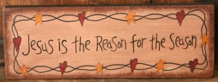 7W0014 Jesus Is the Reason for the Season wood block 7W0014 Jesus Is the Reason for the Season wood block