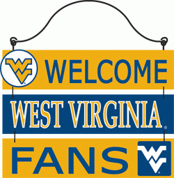 80129-West Virginia Welcome Fans wood Sign 80129-West Virginia Welcome Fans wood Sign