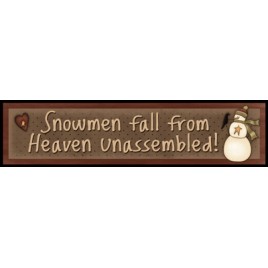 Primitive Wood Block 811SF- Snowman Fall from Heaven Unassembled Primitive Wood Block 811SF- Snowman Fall from Heaven Unassembled