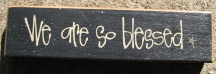 82186W - We are So Blessed Wood Block 82186W - We are So Blessed Wood Block