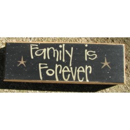 82192F - Family is Forever wood block 82192F - Family is Forever wood block