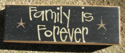 82192F - Family is Forever wood block 82192F - Family is Forever wood block