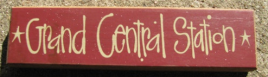 Primitive Wood Block  82231G  Grand Central Station