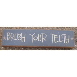 Primitive Wood Block 82255BT -brush Your Teeth Primitive Wood Block 82255BT -brush Your Teeth