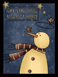 Primitive Wood Sign 837DYS - Do You see What I see?