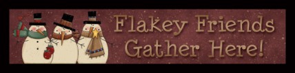 Primitive Wood Block 848FF - Flakey Friends Gather Here! Primitive Wood Block 848FF - Flakey Friends Gather Here!